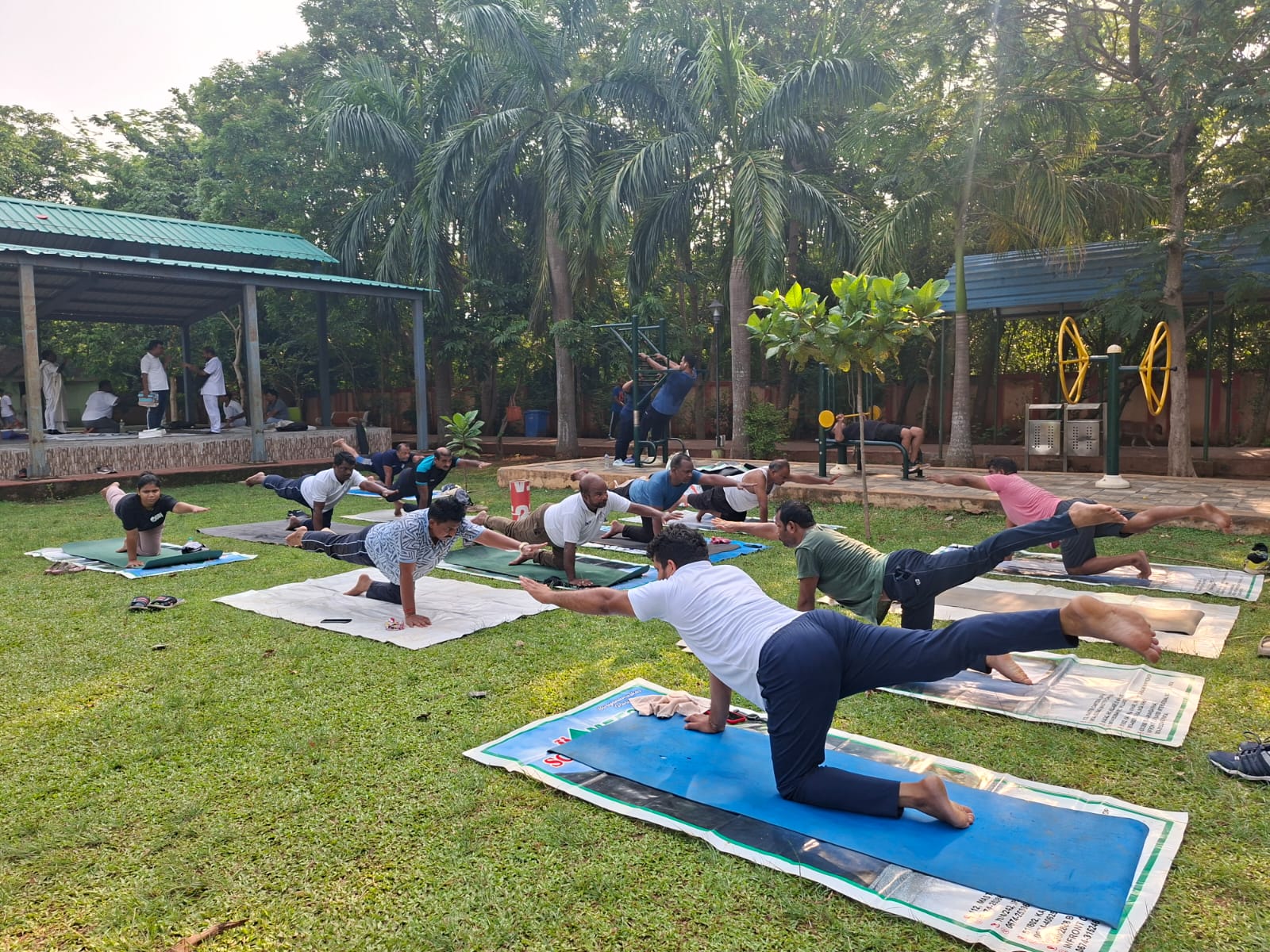 Yoga session